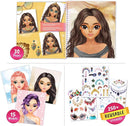 Sticker Stylish Dress up Jewelry. Sticker Activity Book for Kids. Learn Girls Fashion Design with Stickers and Guides for Kids 5 and up with 250+ Reusable Stickers. Gift for Girls by TinyTreasures Baby Boutique