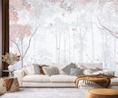 Forest Fabric Mural Wallpaper for Living Room Bedroom Dining Room(Not Self-Adhesive) by TinyTreasures Baby Boutique