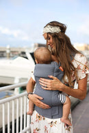 Beco Gemini Baby Carrier from Newborn to Toddler - Certified Ergonomic Newborn Baby Carrier for Infants and Children of 7-35 lbs - M Shape, Adjustable Seat, 100% Cotton (Grey) by TinyTreasures Baby Boutique
