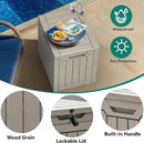 YITAHOME 31 Gallon Outdoor Storage Box, Resin Deck Box and Waterproof Package Delivery Box for Gardening Tools, Pool Supplies, Patio Furniture, Lockable, Taupe by GreenHaven Gardens