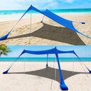 COMMOUDS Beach Tent Sun Shelter - UPF50+ Pop Up Beach Canopy with Sandbags & Sand Shovel & Windproof Poles, Portable Sun Shade for Beach, Camping, Picnics, Backyard by TinyTreasures Baby Boutique