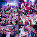 142 PCS Glow in the Dark Party Supplies, 14PCS Foam Glow Sticks, 14PCS Light Up Headband,14PCS LED Glasses and 100PCS Glow Sticks Bracelets,for Glow Party, New Year, Wedding, Concert, Birthday by TinyTreasures Baby Boutique