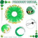 St. Patrick's Day Porch Goose Outfit 23"/ 17'' Statue Tuxedo Bandana Top Hat Cloth for Goose Lawn Decoration(Collar) by GreenHaven Gardens