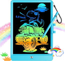 KOKODI 8.5 Inch LCD Writing Tablet with Anti-Lost Stylus, Erasable Doodle Board Colorful Toddler Drawing Pad, Car Travel School Games Toys for 3 4 5 6 7 8 Kids, Birthday Gift for Girls Boys Blue by TinyTreasures Baby Boutique