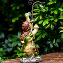 Turtle Figurine Garden Decor, Solar Turtle Outdoor Statue, Funny Turtle Gift Sculpture Decoration for Home Patio Yard Lawn Porch Ornament by GreenHaven Gardens