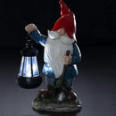 VP Home Earnest Garden Gnomes with Lantern Lawn Gnome Great Addition for Your Garden Solar Powered Light Garden Knome Christmas Decorations Gifts for Outside Patio Lawn by GreenHaven Gardens