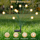 2 Packs Solar Garden Lights, New Upgraded Leaf Design 20 LED Solar Firefly Lights, Waterproof Solar Landscape In-Ground Path Lights Outdoor Decorations for Patio Yard Garden (Warm White) by GreenHaven Gardens