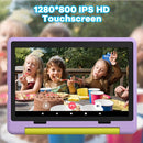 Kids Tablet｜Upgraded Android 14 Tablet 10 inch for Kids with Protective Case｜Octa-Core｜64GB｜1TB TF Card Expandable｜Dual Camera｜Parental Control｜Great Gift for Toddler(Purple) by TinyTreasures Baby Boutique