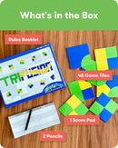SimplyFun Trifusion – Visual Mapping Strategy Board Game for Kids, 2-4 Players, Ages 8 and Up – Spatial Reasoning, Pattern Recognition & Planning – 30 Min Playtime – STEM Board Game by TinyTreasures Baby Boutique