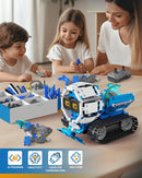 5 in 1 STEM Robot Building Toys for Boys Age 8-13, 494PCS Remote & App-Controlled Set Educational Coding Toy, Kids DIY Sound & Light Interactive Science Sets, Gift for Boys Girls 10-12 by TinyTreasures Baby Boutique