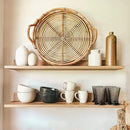 Mobili Fiver, Set of 2 Rachele Shelves, 31.49 in, Rustic Oak, Made in Italy by CozyNest Decor