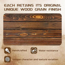 60x8x3 Fireplace Mantel - Solid Rustic Wood - Wall Mounted Floating Shelf with Invisible Heavy Duty Steel Bracket (Weathered Brown) by CozyNest Decor