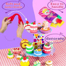 ifergoo Air Dry Clay Kit for Kids - Cakes Modeling Clay, Includes 6 Dessert Designs and Display Stand, DIY Art & Crafts School Projects, Home Party Kids Toys, Holidays Gifts for Age 3-12 Girls & Boys by TinyTreasures Baby Boutique
