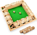 ropoda Shut The Box Game, Upgraded 12 Numbers Wooden Board Games for Adult and Kids, Shut The Box Dice Game -Addition Training, Fun for Family Game Night by TinyTreasures Baby Boutique