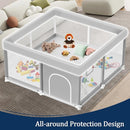 Baby Playpen 50x50 Inch, Playpen for Babies and Toddlers Baby Playpen Fence Playard Activity Center, Without MAT Included by TinyTreasures Baby Boutique