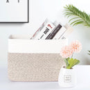 MINTWOOD Design 3-Pack Storage Baskets for Shelves, Playroom and Classroom Basket, Book Decorative Cube Bins, Woven Closet Organizers, Baby Nursery Baskets, Light Brown by TinyTreasures Baby Boutique