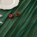 6pcs Emerald Green Cheesecloth Table Runner Gauze 120 Inch 10 FT Rustic Boho Cheese Cloth Runner for Wedding Baby Shower Bridal Shower Birthday Party Long Sheer Home Decorations by CozyNest Decor