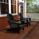 Westin Outdoors Laguna WO Home Furniture Adirondack Chair 2 PCS Set Outdoor Folding Patio Chair for Bon Fire Pit Garden Lawn Backyard Lounging Relaxing (Black) by GreenHaven Gardens