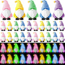 25 Pcs Luminous Mini Gnomes Figurines Fairy Glow in Dark Garden Miniature Gnome Figurines Decor Funny Poses Garden Yard Home Patio Lawn Backyard Hide See DIY Craft by GreenHaven Gardens