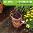 SteadyDoggie Solar Outdoor Garden Lights - Waterproof Metal Shower Lights with Flameless LED Lanterns - Decorative Solar Yard Decorations for Pathways, Patio, and Garden, 6.4x8.6 Inch by GreenHaven Gardens