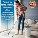 X3 Mop, Separates Dirty and Clean Water, 3-Chamber Design, Flat Mop and Bucket Set, Hands Free Home Floor Cleaning, 3 Reusable Microfiber Mop Pads Included by CozyNest Decor