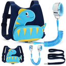 Accmor Toddler Harness with Leash, Cute Dinosaur Kids Leashes + Anti Lost Wrist Link, Children Walking Harnesses Tether Restraint Belt, Keep Child Close Hand Strap for Baby Boys Girls Outdoor Travel by TinyTreasures Baby Boutique