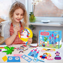 Garma Fairytale Sewing Kit for Kids - 12 in 1 DIY Kids Sewing Crafts Kit for Beginners - Mini Sewing Kits for Kid 5-8 8-12 - Easy Sew Your Own Felt Fairy Tale Craft Set for Boys & Girls Birthday by TinyTreasures Baby Boutique