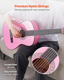 VEVOR Acoustic Guitar, Classical Guitar Starter Kit for Beginners, with Nylon Strings, Basswood Guitar, for Kids Adults Girls Boys Students by TinyTreasures Baby Boutique