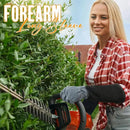 HANDLANDY Long Gardening Gloves for Men & Women, Cowhide Leather Rose Pruning Gloves, Breathable Thorn Proof Gauntlet Glove (Dark Grey-Black, M) by GreenHaven Gardens