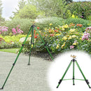 Biswing Impact Sprinkler Head on Tripod Base, Extends Up to 50 Inch Heavy Duty Lawn Sprinkler, 360 Degree Large Area Irrigation, Adjustable Coverage Brass Nozzle Alloy Metal Tower Sprinkler, 1 Pack by GreenHaven Gardens