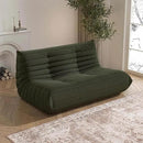 Bean Bag Chair, Loveseat Fireside Chair Bean Bag Sofa Large Bean Bag Chair for Adults, 2 Seater Bean Bag Chairs for Teens with High Density Comfortable Foam, Bean Bag for Living Room, Bedroom (Green) by CozyNest Decor