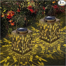 2 Pack Solar Lanterns Outdoor Waterproof - Metal Solar Garden Lights for Patio Porch Yard Garden Decor, Christmas Birthday Gifts for Women Mom Men (Dragonfly) by GreenHaven Gardens
