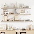 36 Inch Floating Shelves, 3D Textured Wood Grain, 36"x9.25"x1.5" Inch Deep Floating Shelves for Wall, Wooden Shelves for Bathroom, Bedroom, Living Room, Vintage White Oak by CozyNest Decor