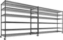 REIBII 60''W X 82.6" H Steel Heavy Duty Wire Shelving Unit with Wheels, 6-Tier Adjustable Storage Shelves 3598LBS Commercial Metal Shelves for Pantry, Garage, College Dorm Industrial Shelving, 2 Pack by CozyNest Decor