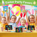 ZMLM Rainbow Scratch Party Favors Kids: Birthday Gifts Toy Bulk Scratch Art Notebook 24 Pack Birthday Goodie Bags Stuffers Girls Boys Art Craft Pad Classroom Prizes School Teacher Supplies (Easter) by TinyTreasures Baby Boutique