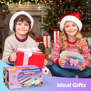 IQBOX Bracelet Making Kit Arts and Crafts for Girls Ages 8-12, Weaving Loom Rainbow Bands DIY Toys Birthday Gifts for Kids 6 7 9 10 11 13 Year Old, 1000+ Elastic Cloth Rubber Band Fabric Loops by TinyTreasures Baby Boutique