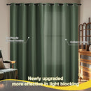 NICETOWN 100% Blackout Greyish Green Window Curtains 96 inches Long 2 Panels Set for Bedroom, Thermal Insulated Grommet Drapes, Room Darkening Curtain for Living Room(W52 x L96 Inch) by TinyTreasures Baby Boutique