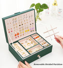 Womens Earring Jewelry Box for Girls Jewelry Earring Organizer Box Earring Holder Organizer for Girls Jewelry Organizer Earring Boxes for Women Girls Stud Earring Organizer Jewelry Box Green by TinyTreasures Baby Boutique