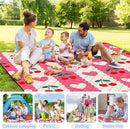 Poedist Extra Large Picnic Blanket Waterproof,80"x 80"Foldable Machine Washable Beach Blanket,Outdoor Blanket for 6-8 Adults,Suitable for Indoor Crawling,Park Beach,Camping,Hiking,Family Travel(Pink by TinyTreasures Baby Boutique