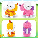 Crochet Kit for Beginners, 2PCS Cats Dressed as Bee and Butterfly Crochet Kits with Step-by-Step Video Tutorials, Beginner Crochet Kits for Kids and Adults, Animal Crocheting Kit for Starters by TinyTreasures Baby Boutique