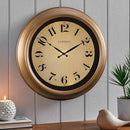 CLXEAST 18 Inch Glow in The Dark Wall Clocks for Living Room Decor, Large Illuminated Gold Wall Clock,Antique Brushed Gold,House Warming Gifts New Home by CozyNest Decor