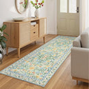 Wonnitar Washable Runners for Hallways, 2'6''x8' Floral Green Runner Rug for Kitchen Bathroom, Boho 8ft Non Silp Extra Long Rugs for Entryway Bedroom Laundry by TinyTreasures Baby Boutique