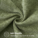 MIULEE Pack of 2 Couch Throw Pillow Covers 20x20 Inch Sage Green Farmhouse Decorative Pillow Covers with Stitched Edge Soft Chenille Solid Dyed Spring Pillow Covers for Sofa Bed Living Room by CozyNest Decor