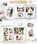 Popotop Photo Album Self Adhesive Scrapbook Album for 4x6 5x7 8x10 Pictures DIY Photo Book as Scrapbooking Supplies Kits, Birthday Gifts for Women Mom Wedding Baby Family Travel by TinyTreasures Baby Boutique