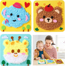 DIY Embroidery Doll Kit, Cartoon Animal Craft Sewing Kit for Kids, Felt Crafts, Beginner Sewing for Kids Ages 4-8 Plus - Helps Develop Fine Motor Skills (3PCS-Deer/Elephant/Bear) by TinyTreasures Baby Boutique