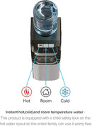 Brio Essential Series Top Loading Water Cooler Dispenser - Tri Temp Dispense, Child Safety Lock, Holds 3 or 5 Gallon Bottles - UL/Energy Star Approved by CozyNest Decor