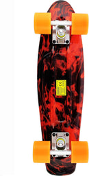 Skateboards Complete 22 Inch Mini Cruiser Retro Skateboard for Kids Boys Youths Beginners by TinyTreasures Baby Boutique