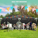 COBIZI 10x30 Pop Up Canopy Tent Heavy Duty with 8 Removable Sidewalls, Commercial Portable Tents for Parties Ez Up Canopy All-Weather Windproof & Waterproof and UPF 80+ Wedding Tent Sun Shelter by GreenHaven Gardens