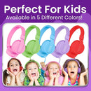 Puro Sound Labs PuroBasic Wired Headphones for Kids - Volume-Limiting & Adjustable with Microphone – Compatible with Smartphones, Tablets, PCs, and More – Safe, Durable Headphones for Kids – Purple by TinyTreasures Baby Boutique