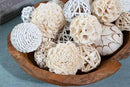 ANDALUCA Decorative Balls Bag Bowl Filler Home Decor (White) by CozyNest Decor